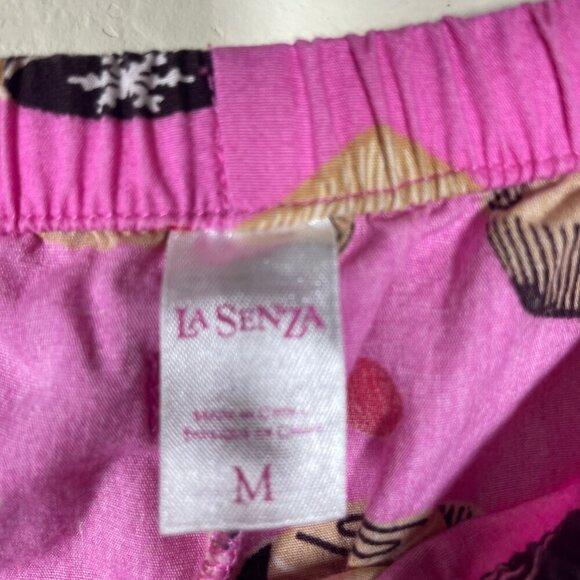 La Senza Pink Sweet Treat Print Button-up PJ Set Medium 100% Cotton! - Picture 4 of 7